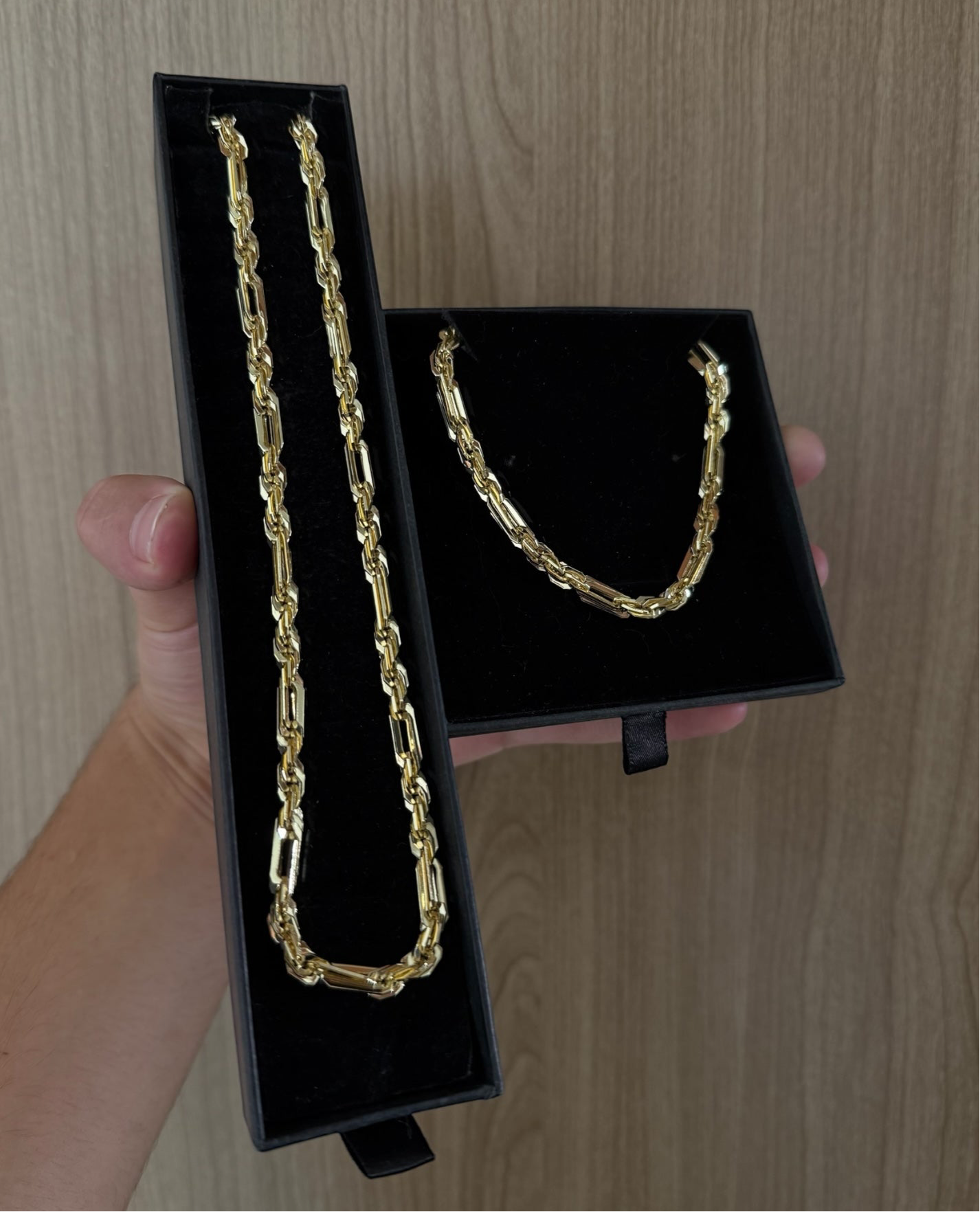 Conjunto Torzal Cartier 5mm (collar y pulso)