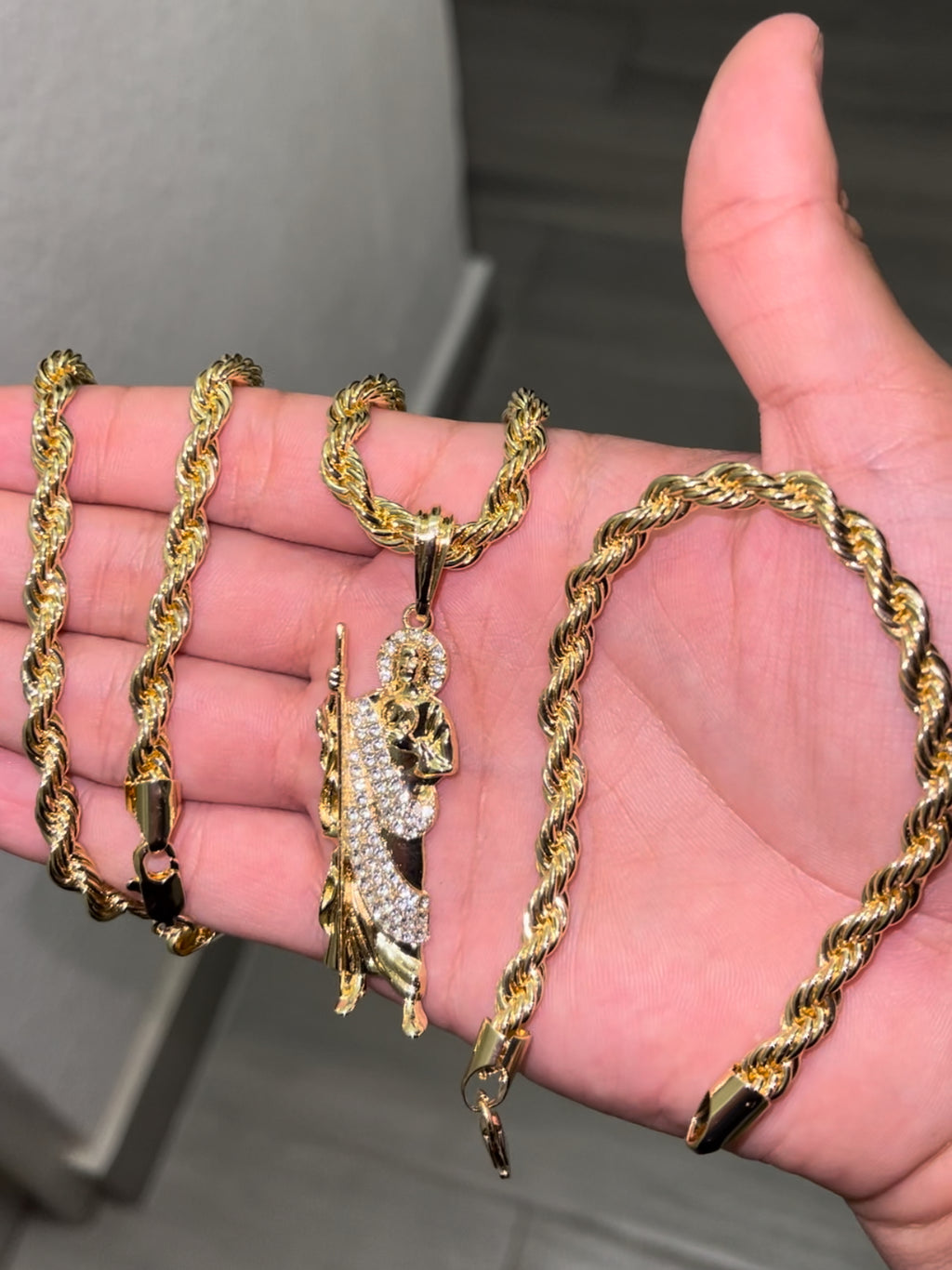 Conjunto San Judas (Cadena, dije, esclava)