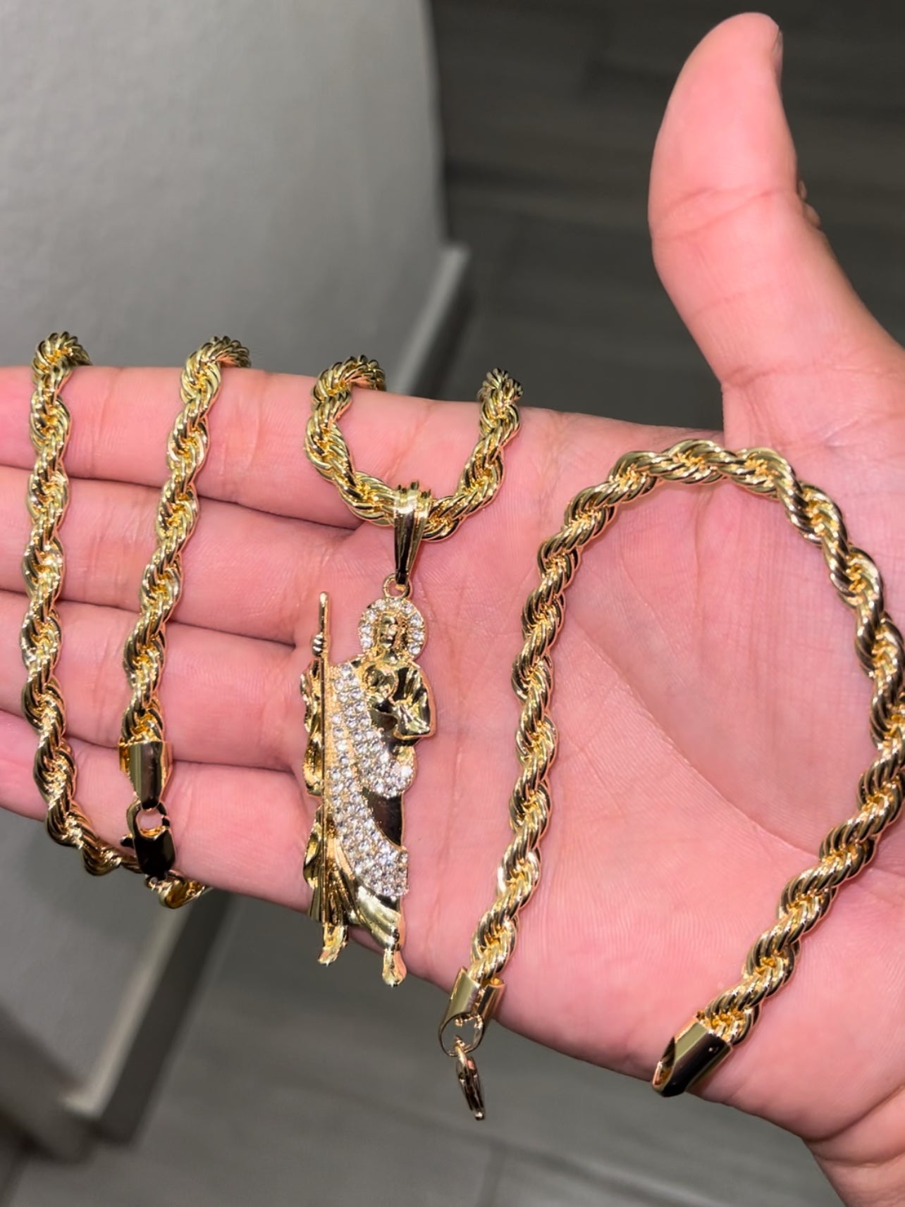 Conjunto San Judas (Cadena, dije, esclava)