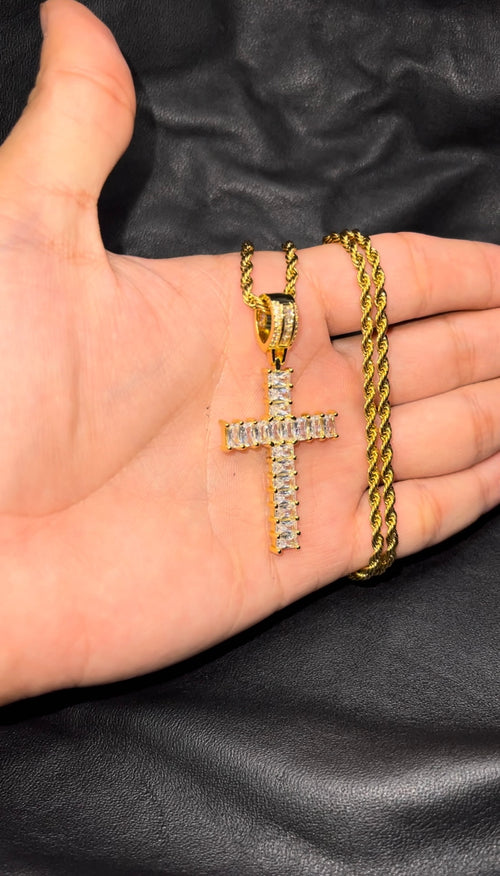 Cadena Torzal y Crucifijo