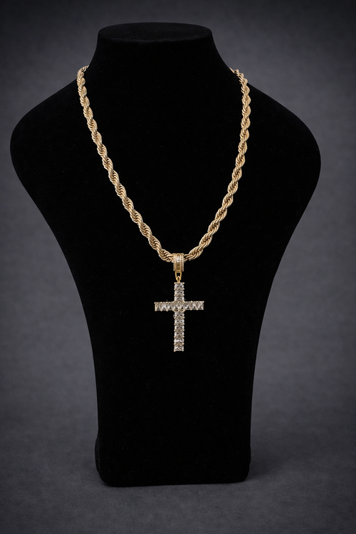 Cadena Torzal y Crucifijo