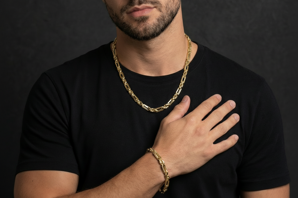 Conjunto Torzal Cartier 5mm (collar y pulso)