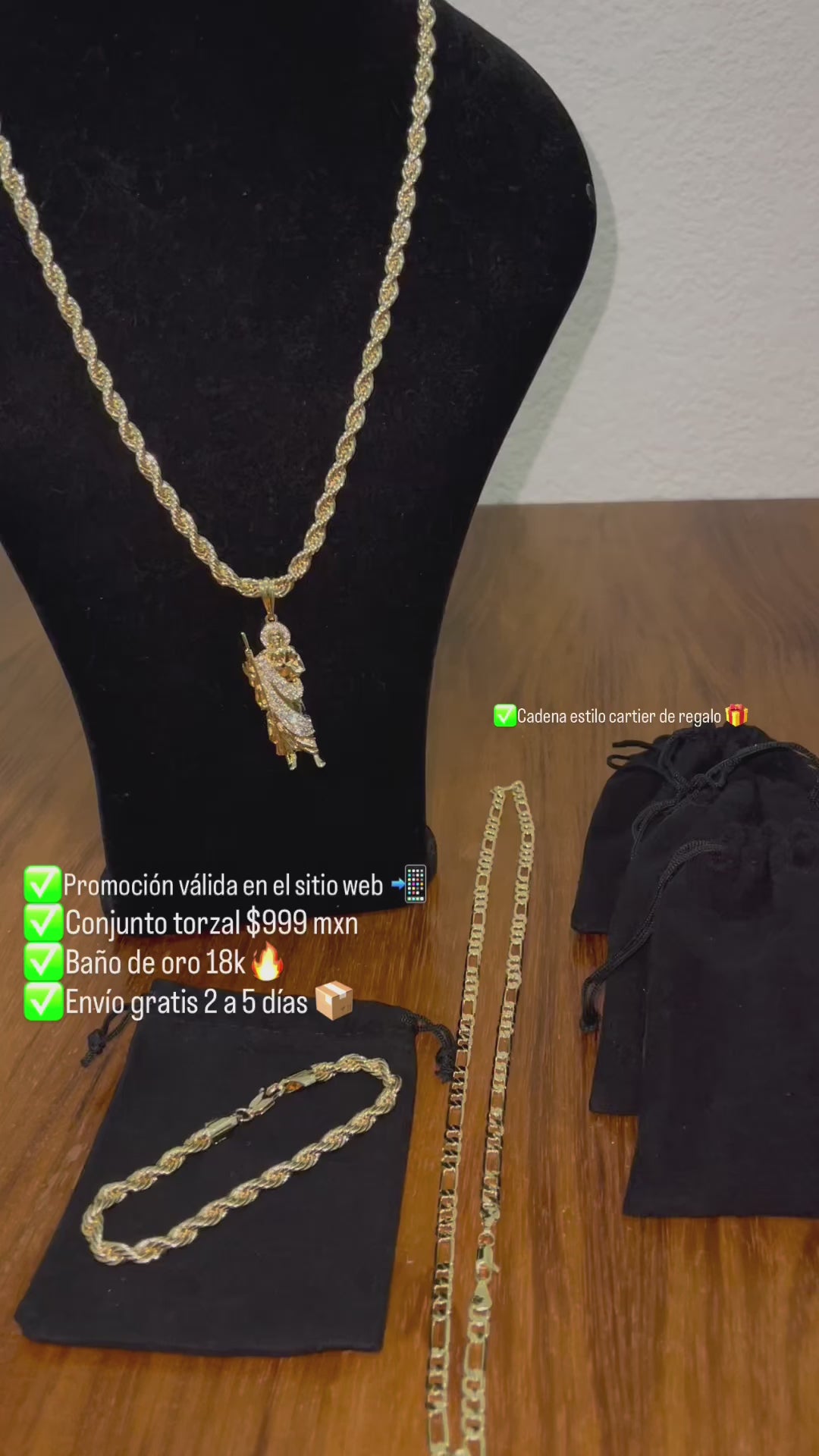 Conjunto San Judas (Cadena, dije, pulso)