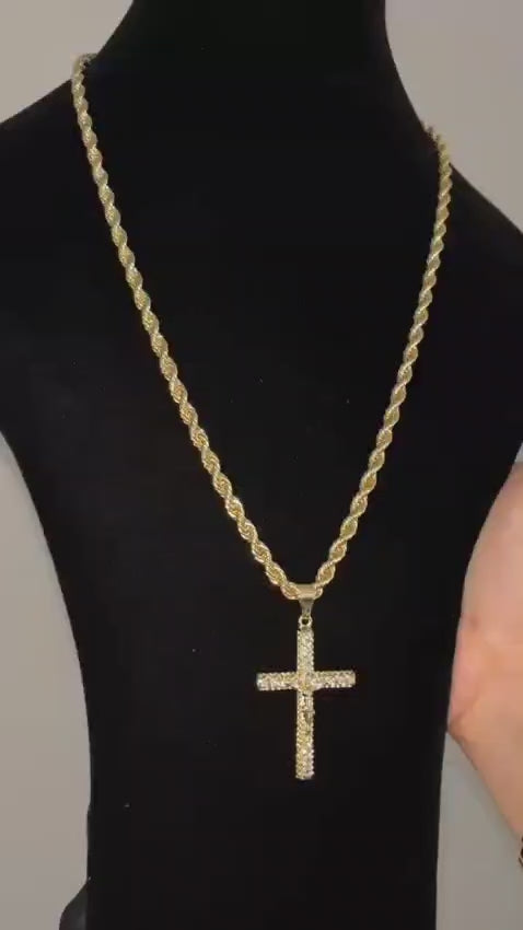 Conjunto Cruz (Collar, dije, esclava)